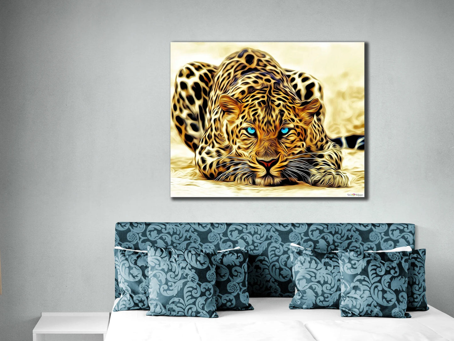 Blue Eyed Tiger Canvas