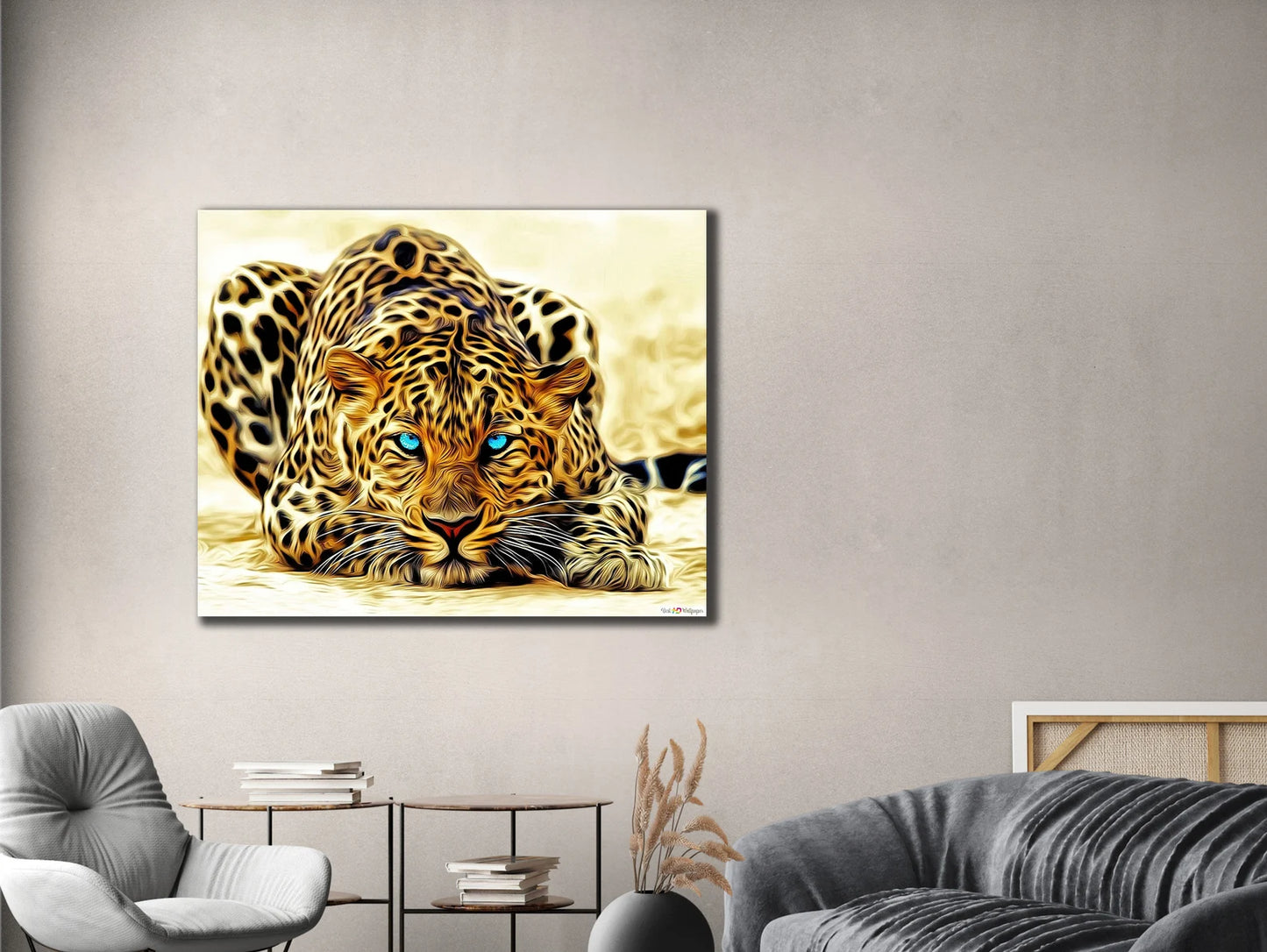 Blue Eyed Tiger Canvas