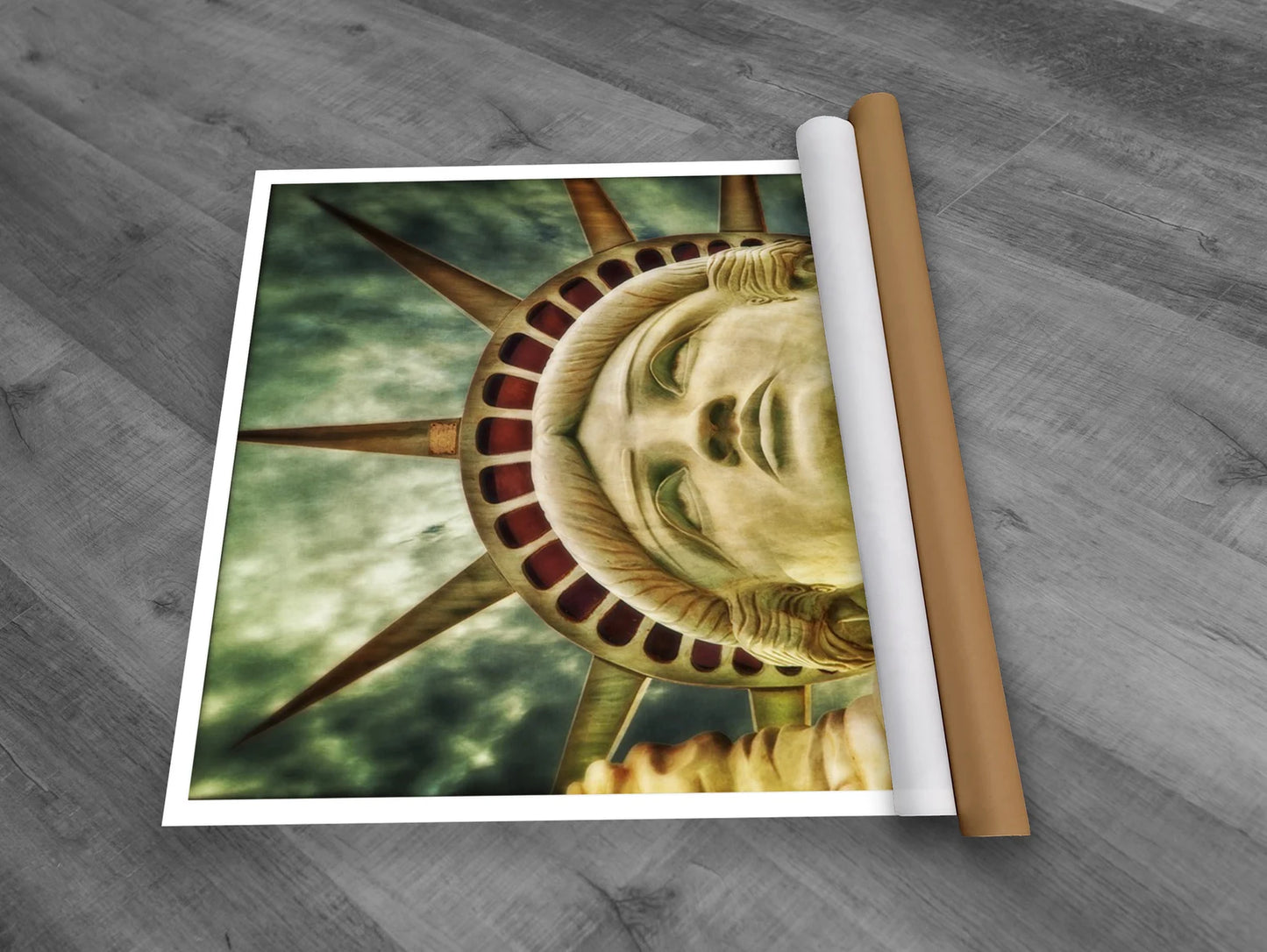 New York Statue of Liberty canvas art with frame