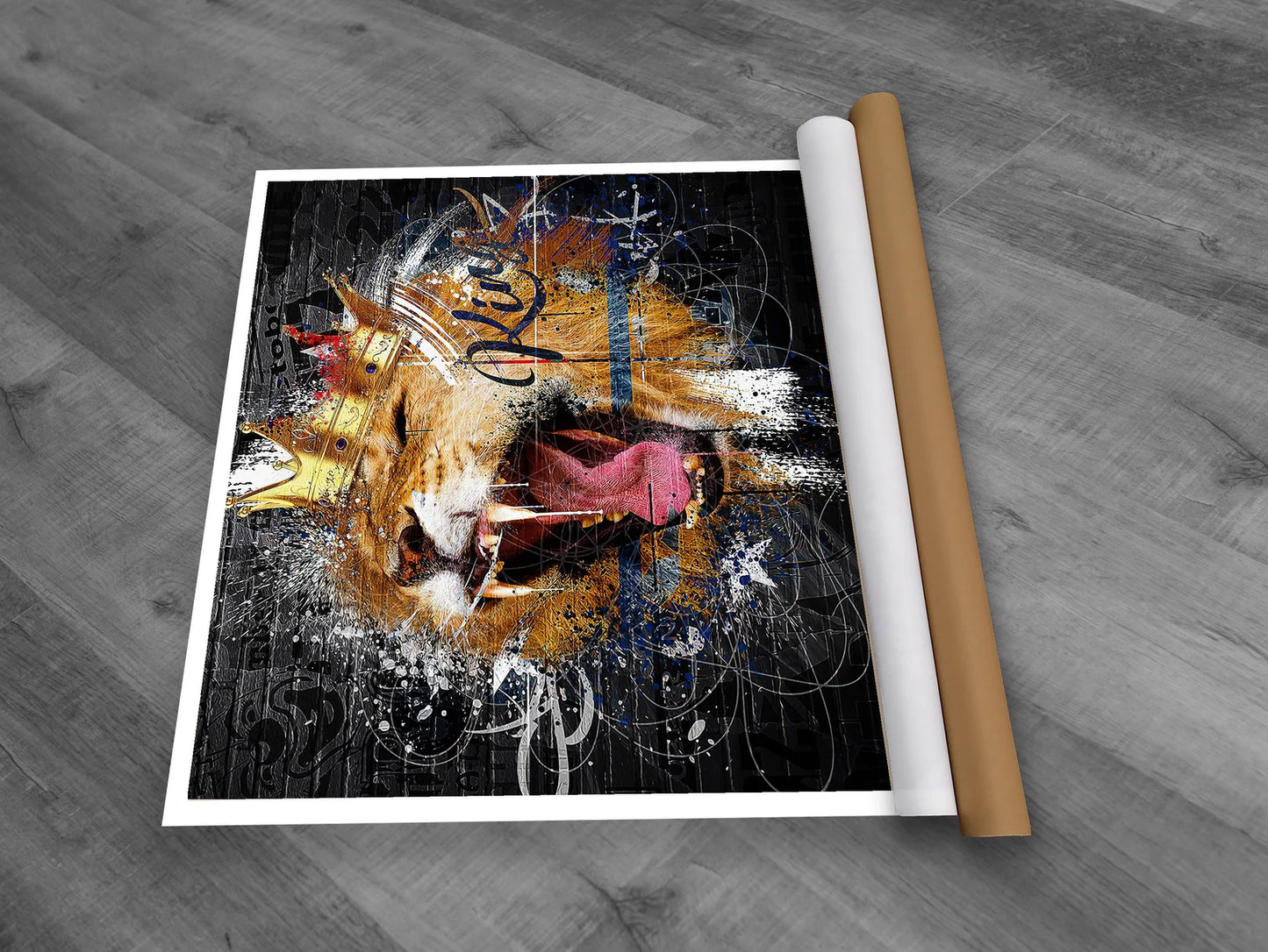 Lion King Art with Frame