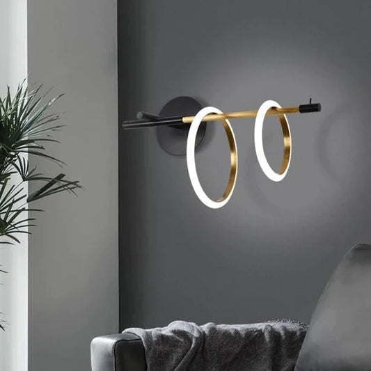 Ring magnet wall sconce (2 rings)